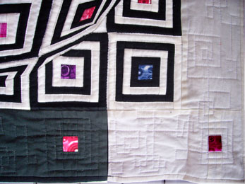 Log Cabin with a Lens - quilting